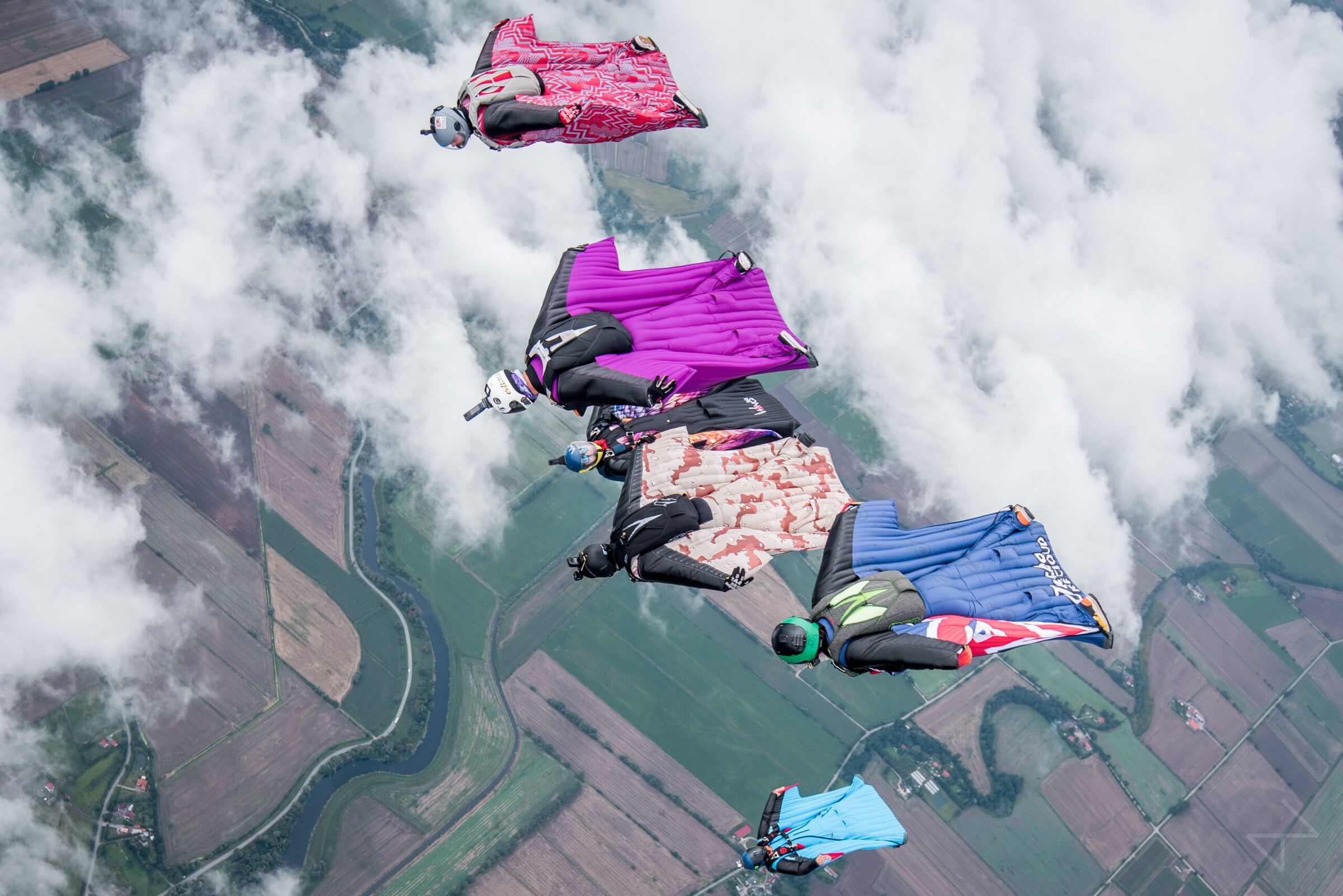 Cinematic wingsuit flight
