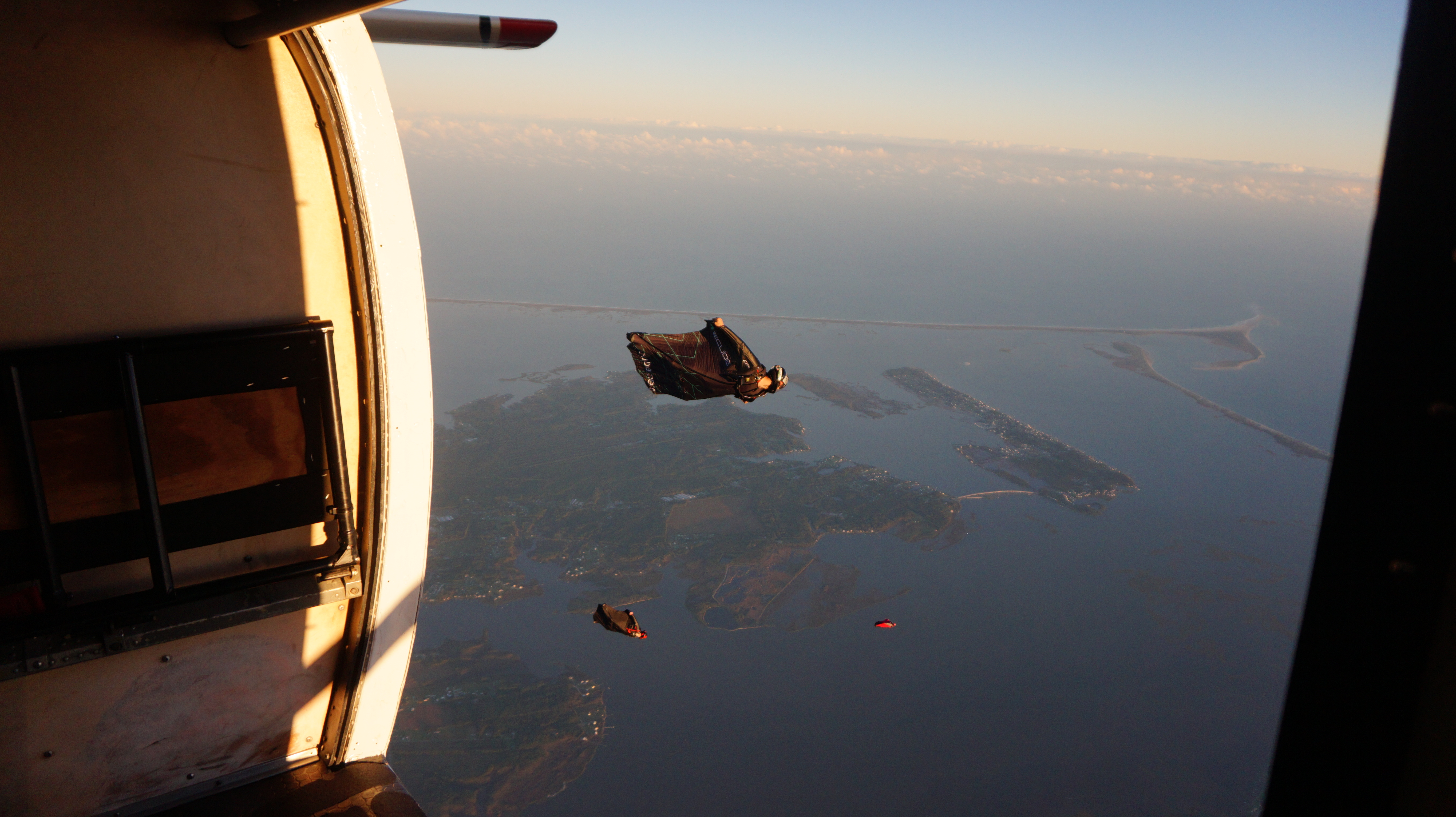 Wingsuit flight by the Leading Edge community