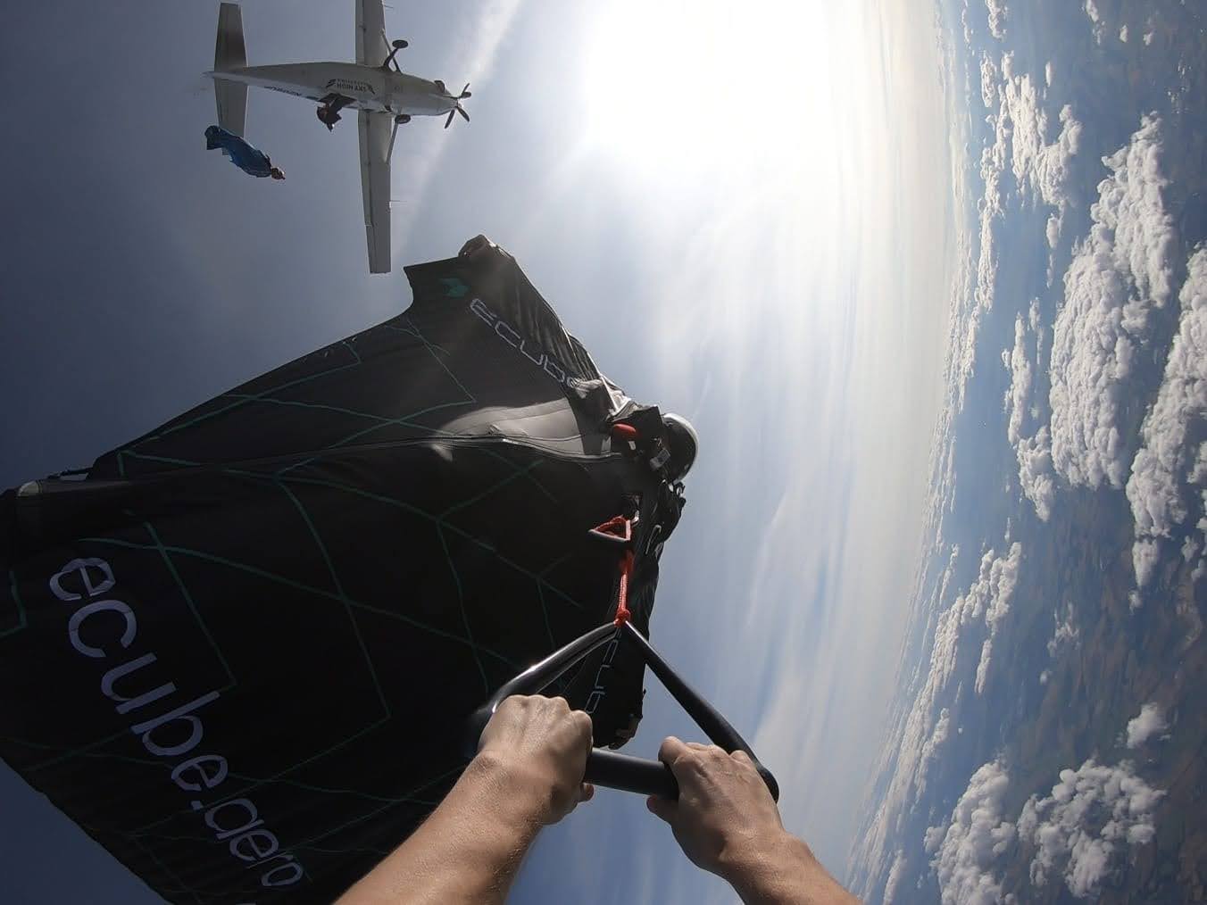 Wingsuit flight by the Leading Edge community
