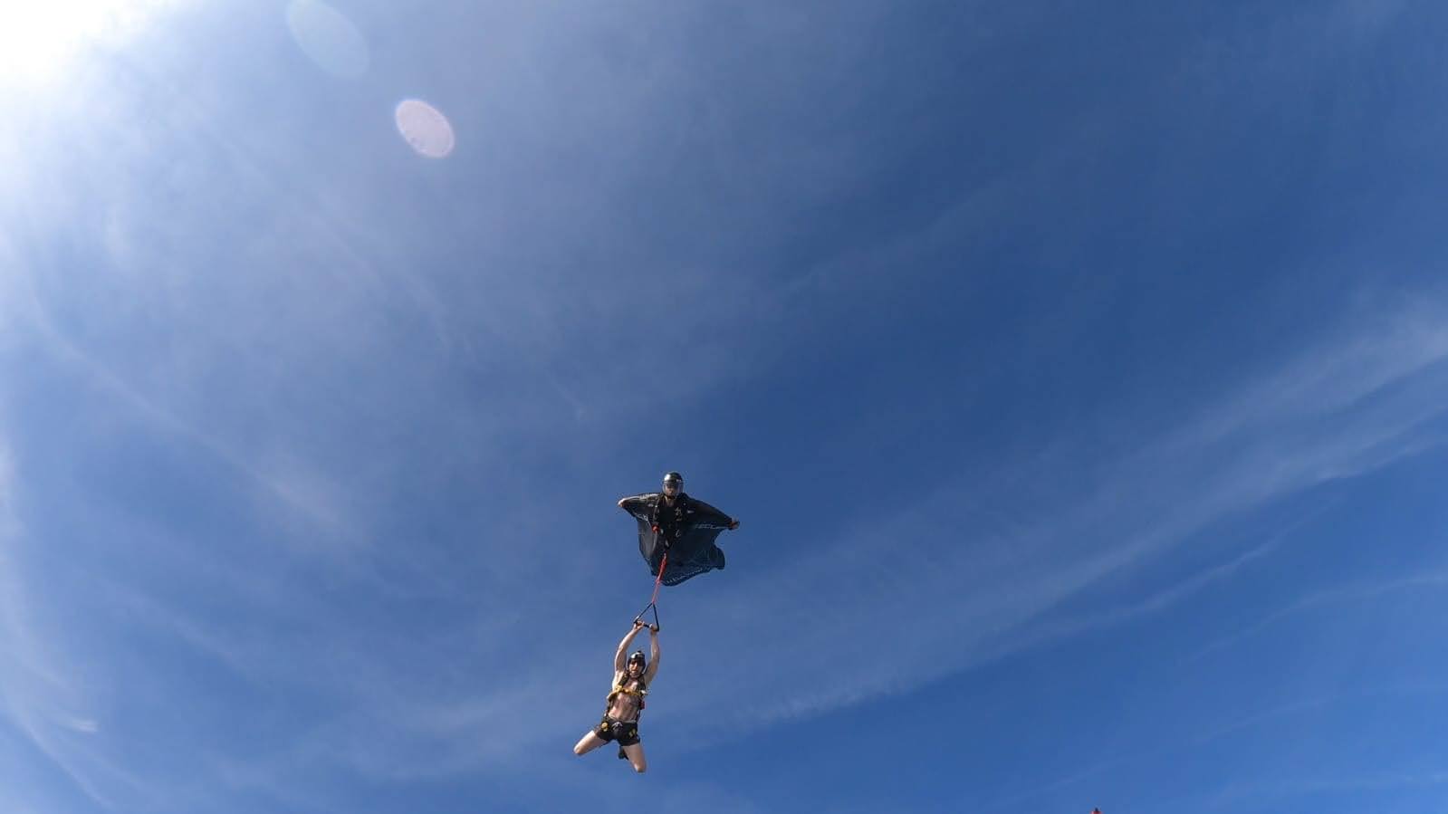 Wingsuit flight by the Leading Edge community
