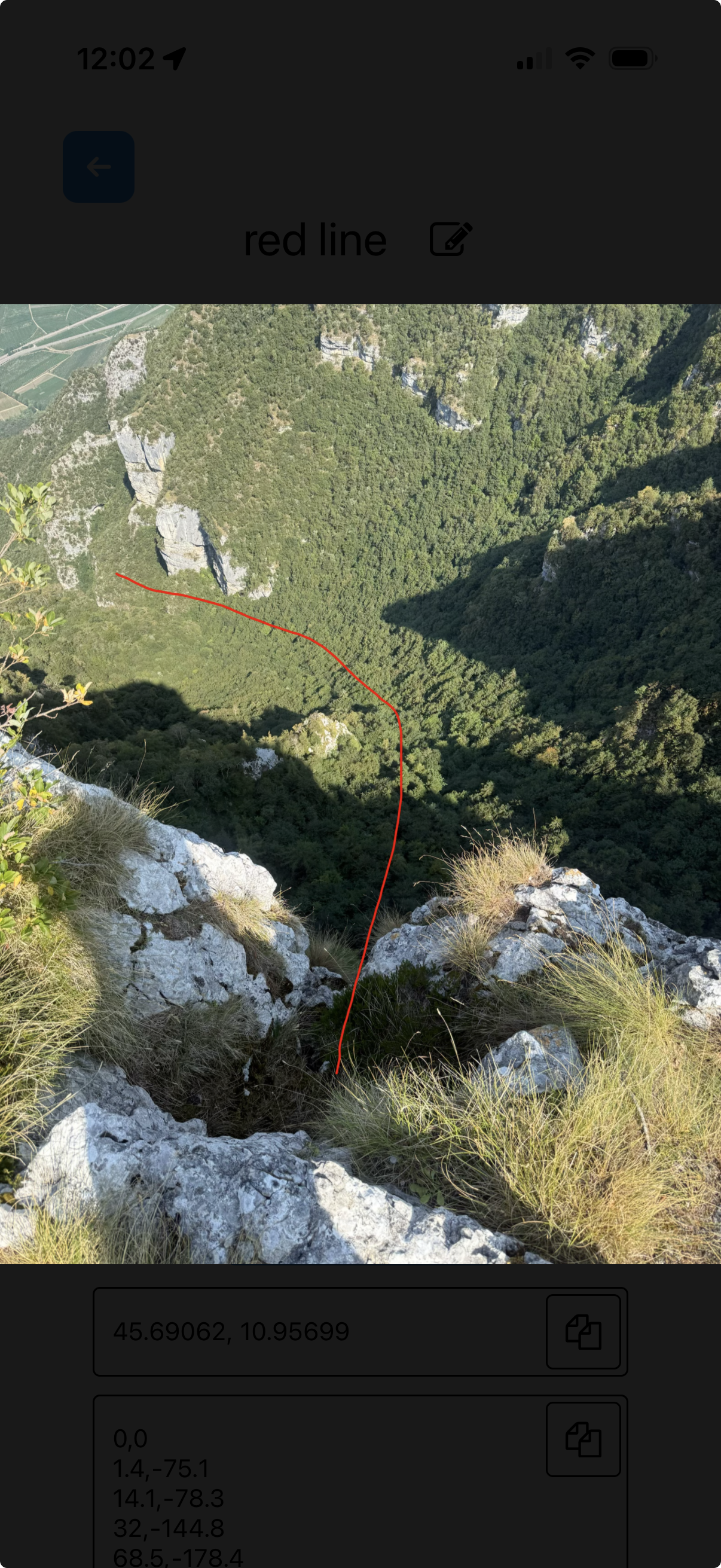example image with line drawn