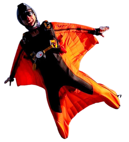 Beginner wingsuit flyer